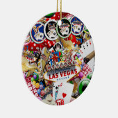 Las Vegas Icons Add-a-Foto Keramik Ornament (Rechts)