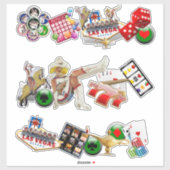 Las Vegas Icons - Gamblers Freude Aufkleber (Blatt)