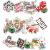 Las Vegas Icons - Gamblers Freude Aufkleber (Vorderseite)