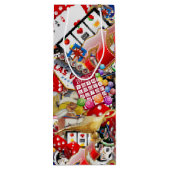 Las Vegas Icons ~ Gamblers Freude Geschenktüte Für Weinflaschen (Rückseite)