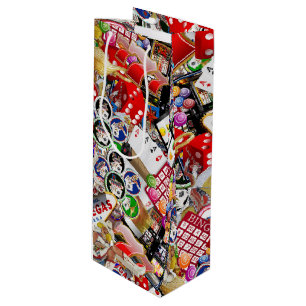 Las Vegas Icons ~ Gamblers Freude Geschenktüte Für Weinflaschen