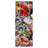 Las Vegas Icons ~ Gamblers Freude Geschenktüte Für Weinflaschen (Vorderseite)
