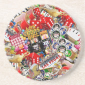 Las Vegas Icons * Gamblers Freude Getränkeuntersetzer (Vorne)