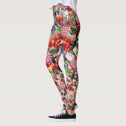 Las Vegas Icons ~ Gamblers Freude Leggings (Links)
