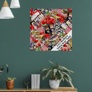Las Vegas Icons Gamblers Freude Poster