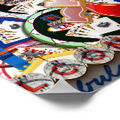 Las Vegas Icons Gamblers Freude Poster (Ecke)