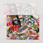 Las Vegas Icons ~ Gamblers Freude Postkarte (Vorne/Hinten)
