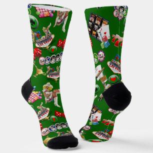 Las Vegas Icons Muster Socken