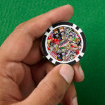 Las Vegas Icons Pokerchips<br><div class="desc">* Poker Chip mit Bildern inklusive Las Vegas Willkommensschild, Craps Tisch, rote Würfel, Spielautomaten, Bingo und mehr Las Vegas Icons - ein echter Gamblers Delight ! * Nett als Begrüßungsgeschenk, Hochzeitsgeschenke oder personalisiertes Hochzeitsgeschenk von Las Vegas für Ihre Hochzeitsfeier Crew. * Poker-Chips haben neun Farboptionen. * Wählen Sie Schriftart Stil,...</div>