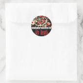 Las Vegas Icons Wedding Plans Runder Aufkleber (Tasche)