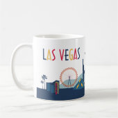 Las Vegas illustrierte Skyline Kaffeetasse (Links)