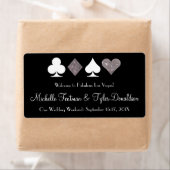 Las Vegas Imitate Silver Glitzer Begrüßungsmarke (Insitu)