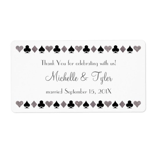 Las Vegas Imitate Silver Glitzer Black Fevor Label (Vorne)