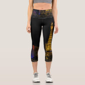 Las Vegas in der Nacht Capri Leggings (Vorderseite)
