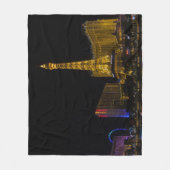Las Vegas in der Nacht Fleecedecke (Vorderseite)
