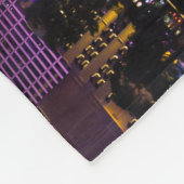 Las Vegas in der Nacht Fleecedecke (Ecke)