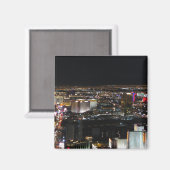 Las Vegas in der Nacht Magnet (Vorderseite/Rückseite)
