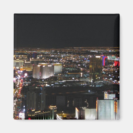 Las Vegas in der Nacht Magnet (Vorne)
