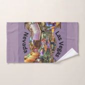 Las Vegas in der Nacht mit Neonlicht Nevada Badhandtuch Set (Handtuch)