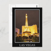 Las Vegas in der Nacht Postkarte (Vorne/Hinten)