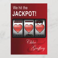 Las Vegas-Jackpot-Herz kerbt Hochzeit
