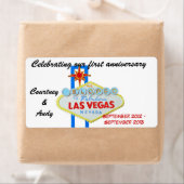 Las Vegas Jubiläum Weinetiketten (Insitu)