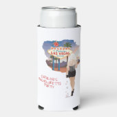 Las Vegas Junggeselinnen-Abschied Blond Bride Selters Dosenkühler (Seltzer Vorderseite)