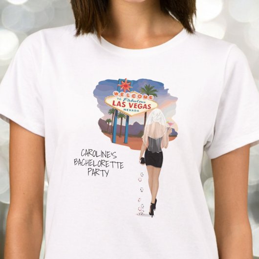 Las Vegas Junggeselinnen-Abschied Blond Bride T-Shirt
