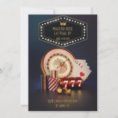 Las Vegas Junggeselinnen-Abschied Custom Einladung (Rückseite)