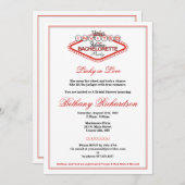 Las Vegas Junggeselinnen-Abschied Einladung (Vorne/Hinten)