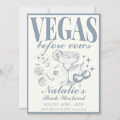 Las Vegas Junggeselinnen-Abschied Individuelle Rou Einladung (Vorderseite)