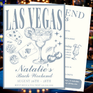 Las Vegas Junggeselinnen-Abschied Individuelle Rou Einladung