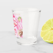 Las Vegas Junggeselinnen-Abschied Poker Pink Schnapsglas (Rechts)