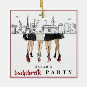 Las Vegas Junggesellinnenabschied Mode Skyline Keramikornament