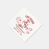Las Vegas Junggesellinnenabschied Personalized Serviette (Ecke)