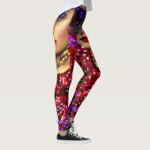 Las Vegas-Kasino-Dame Luck With Dice Leggings (Rechts)
