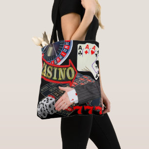 Las Vegas-Kasino-spielende Karte in der Hand Tasche