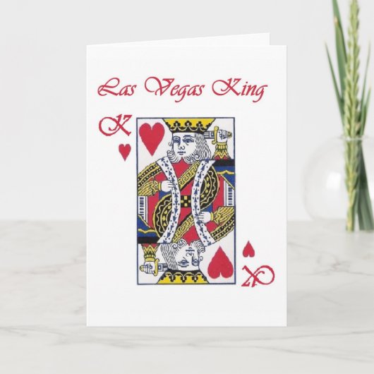 Las Vegas King of Hearts Card Karte (Vorderseite)