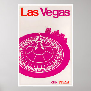 Las Vegas Kunstprint Nevada Reiseplakat Retro Poster