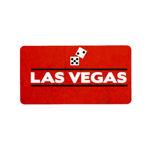 Las Vegas Labels Adressaufkleber (Vorne)