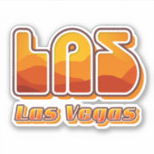 Las Vegas LAS Airport Code Aufkleber (Vorderseite)