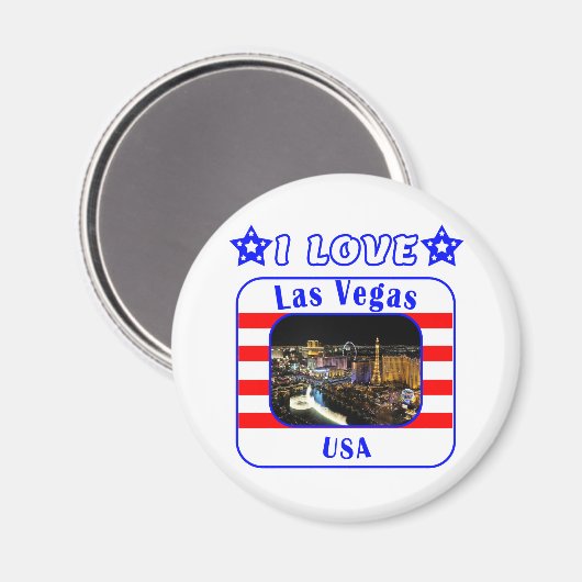 Las Vegas Liebe Magnet (Vorderseite/Rückseite)