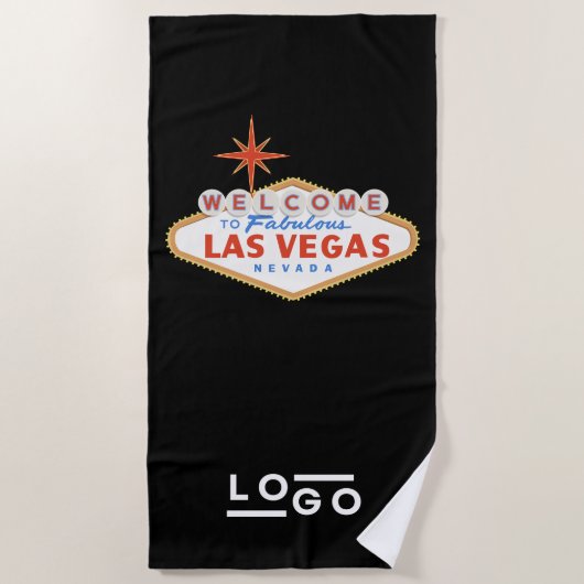 Las Vegas Logo Corporate Trade Show Pool Handtuch (Vorderseite)