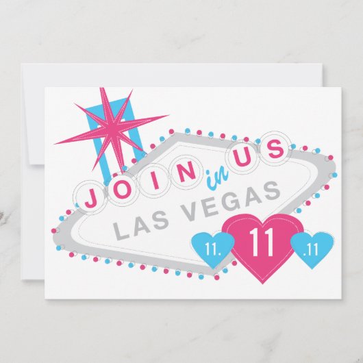 Las Vegas Lucky in der Liebe Sate Date Save The Date (Vorderseite)