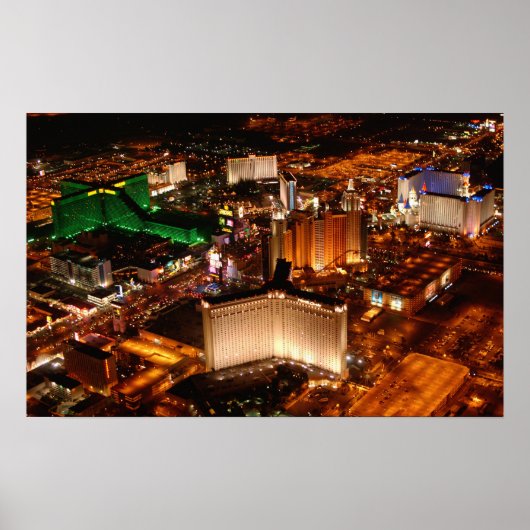 Las Vegas Luftbild aus Blimp Poster (Vorne)