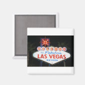 Las Vegas ! Magnet (Vorderseite/Rückseite)