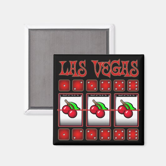 LAS VEGAS MAGNET (Vorderseite/Rückseite)