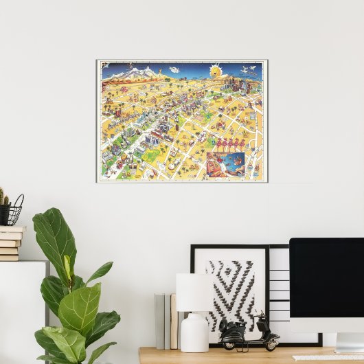 Las Vegas Map Poster (Heimbüro)