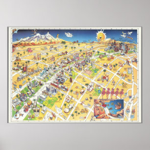 Las Vegas Map Poster