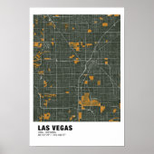 Las Vegas Map Poster - Nevada Green Map (Vorne)
